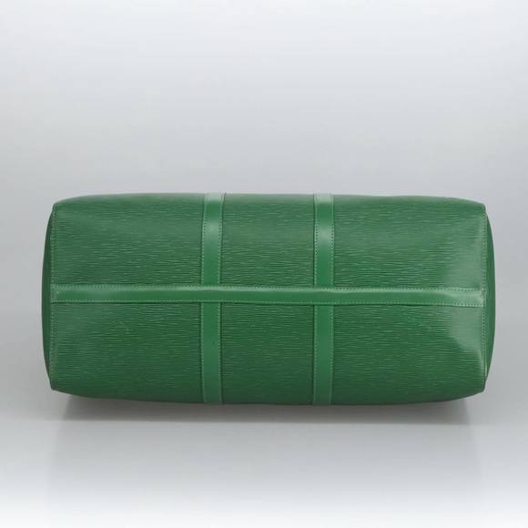 LOUIS VUITTON Epi Keepall 50 Boston Bag Green M42964 LV Auth 95933 - Picture 5 of 16